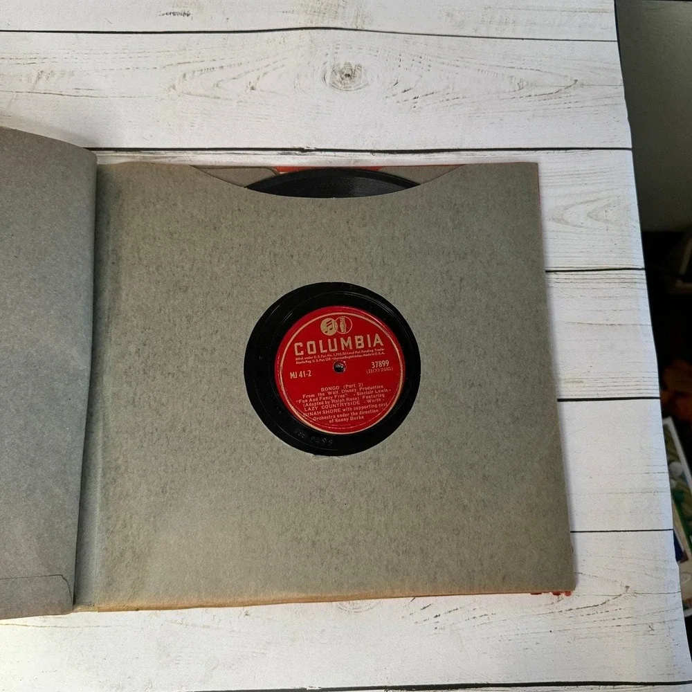 Bongo Walt Disney's Fun and Fancy Free Dinah Shore Columbia Records MJ-41